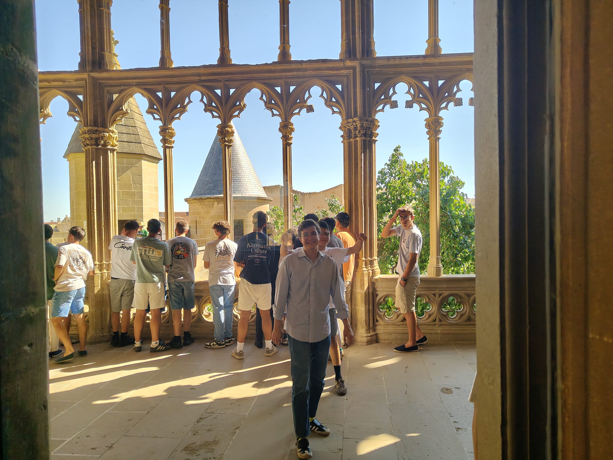 Visita al claustro durante la convivencia